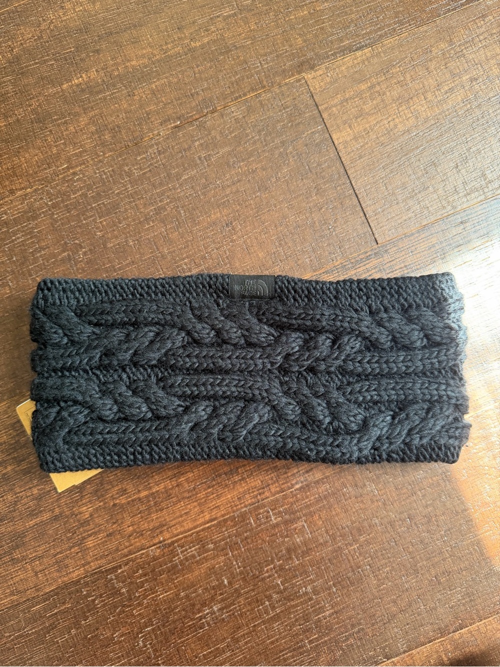 Reversible! The North Face Black Cable Knit Ear Warmer Headband NWT